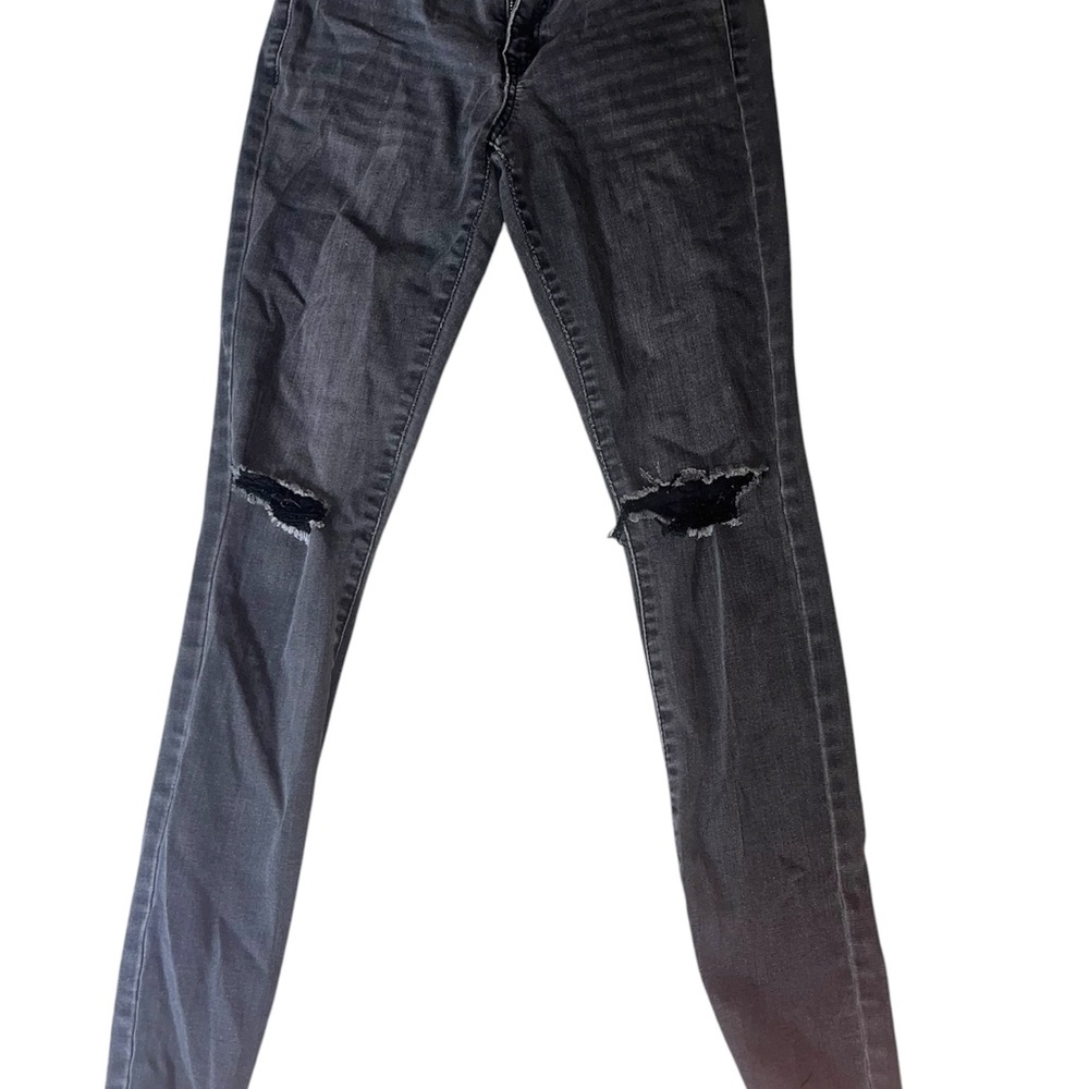 Black Skinny Distressed Jeans